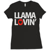 llama lovin' lover Ladies Fitted T-Shirt