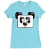 panda pixel Ladies Fitted T-Shirt
