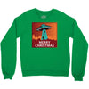 i want to believe santa parody Crewneck Sweatshirt