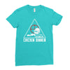 battle ground chicken dinner Ladies Fitted T-Shirt