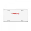 Wild Honey License Plate