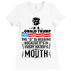 Donald trump The D Is Missing Ladies Fitted T-Shirt