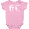 fishing   problem solved mens funny Baby Bodysuit