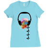 headphone Ladies Fitted T-Shirt