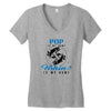 Pop is my Name Fishing Is My Game Women's V-Neck T-Shirt