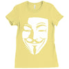 v per vendetta face film horror cinema&amp;tv Ladies Fitted T-Shirt