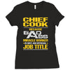 chief cook because badass miracle worker isn't an official job title Ladies Fitted T-Shirt