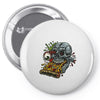 pizzaskull sticker original Pin-back button