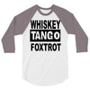 whiskey tango foxtrot 3/4 Sleeve Shirt