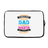 Super Cool Dad Of A Freaking Awesome Daughter Laptop sleeve