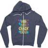 love my crazy dog Zipper Hoodie