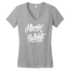 allergic to bullshit Women's V-Neck T-Shirt