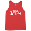 made in 1974 birthday celebration funny retro Tank Top