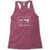 fast food funny Racerback Tank
