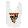 pizza skull Baby Bibs