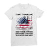 Veteran Don't Thank Me Thank My Brothers &amp; Sisters Who Never Came Back Ladies Fitted T-Shirt