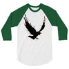 black raven with red eye 3/4 Sleeve Shirt