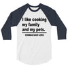 i like cooking 3/4 Sleeve Shirt