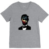 abraham lincoln independence day flag america V-Neck Tee