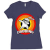 Dabbing Bunny Easter Ladies Fitted T-Shirt