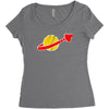 the spaceman logo Women's Triblend Scoop T-shirt