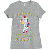 Unicorns are born in August Ladies Fitted T-Shirt