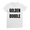 golden doodle Ladies Fitted T-Shirt