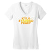 kylo stabbed first Women's V-Neck T-Shirt