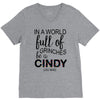 in a world full of grinches be a cindy lou who V-Neck Tee