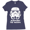 support the troops Ladies Fitted T-Shirt