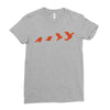 Origami Animal Ladies Fitted T-Shirt