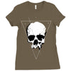 space skull Ladies Fitted T-Shirt