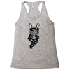bull dog american falg Racerback Tank