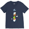 mid air disintegrated V-Neck Tee