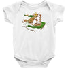 the tree, the raccoon Baby Bodysuit