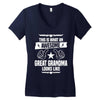 Awesome Great Grandma Looks Like Women's V-Neck T-Shirt