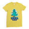 reptar on ice Ladies Fitted T-Shirt