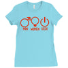 man woman geek Ladies Fitted T-Shirt