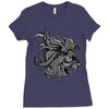 lion zentangle Ladies Fitted T-Shirt