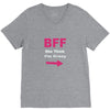she thinks i'm crazy V-Neck Tee