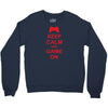 keep calm and game on Crewneck Sweatshirt