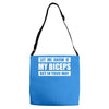 my biceps funny printed Adjustable Strap Totes