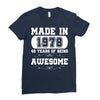 made in 1978 40 years of being awesome Ladies Fitted T-Shirt
