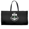 cia badge cider imbibing anarchist with badge Weekender Totes
