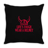 lifes tough Throw Pillow