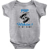 Pop is my Name Fishing Is My Game Baby Onesie