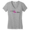 i can &amp; i will Women's V-Neck T-Shirt