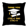 Thank You Ctrl+C And Ctrl+V Throw Pillow