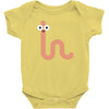 cacing bae senyum Baby Bodysuit