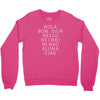 hello 7 languages hola bonjour ni hao chinese french italian Crewneck Sweatshirt